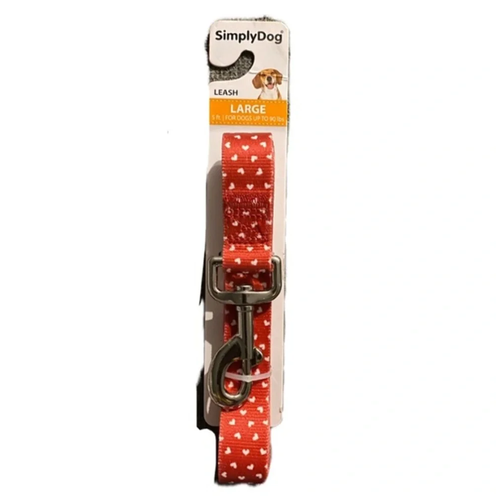 Brand New Red Heart Leash in size large